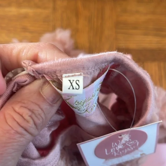 Krissy Kouture Pink Ruffled Baby Dress with Bow - Picture 6 of 6